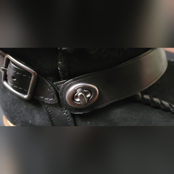 COACH Shearling Moto Boots - Picture 9 of 16